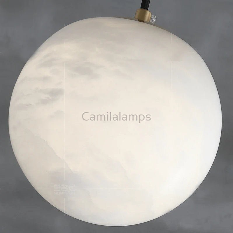 Caius Alabaster Ball Pendant Light - Camilalamps - CAM - 2266
