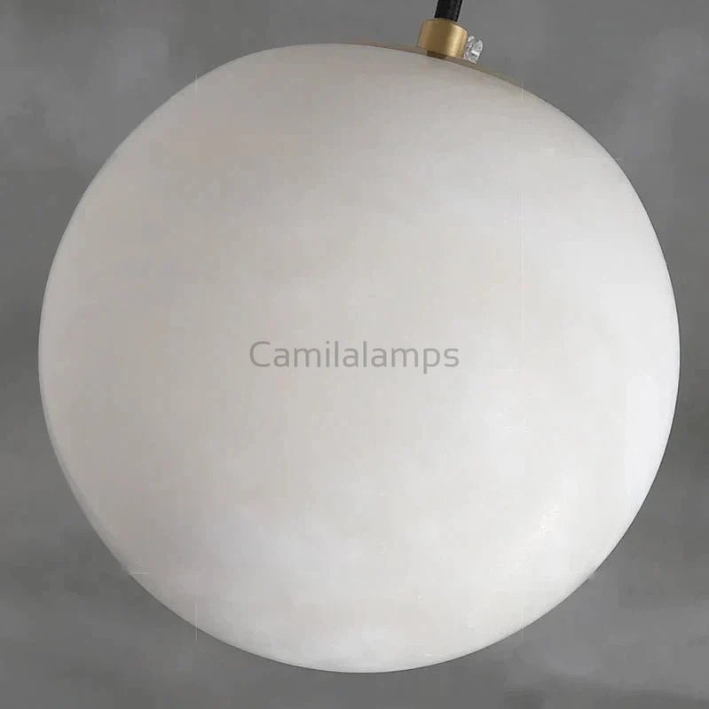 Caius Alabaster Ball Pendant Light - Camilalamps - CAM - 2266