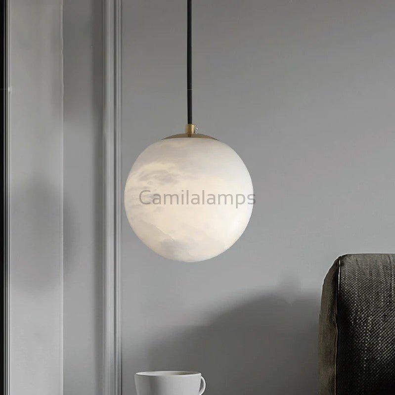 Caius Alabaster Ball Pendant Light - Camilalamps - CAM - 2265
