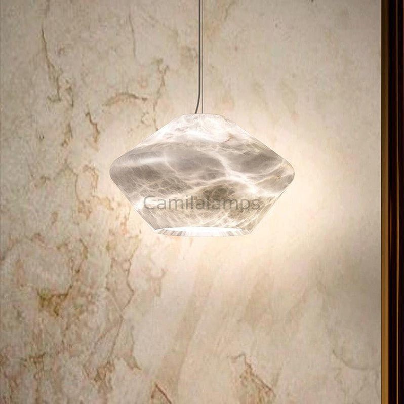 Caius Alabaster Bedside Pendant Light - Camilalamps - CAM - AB004
