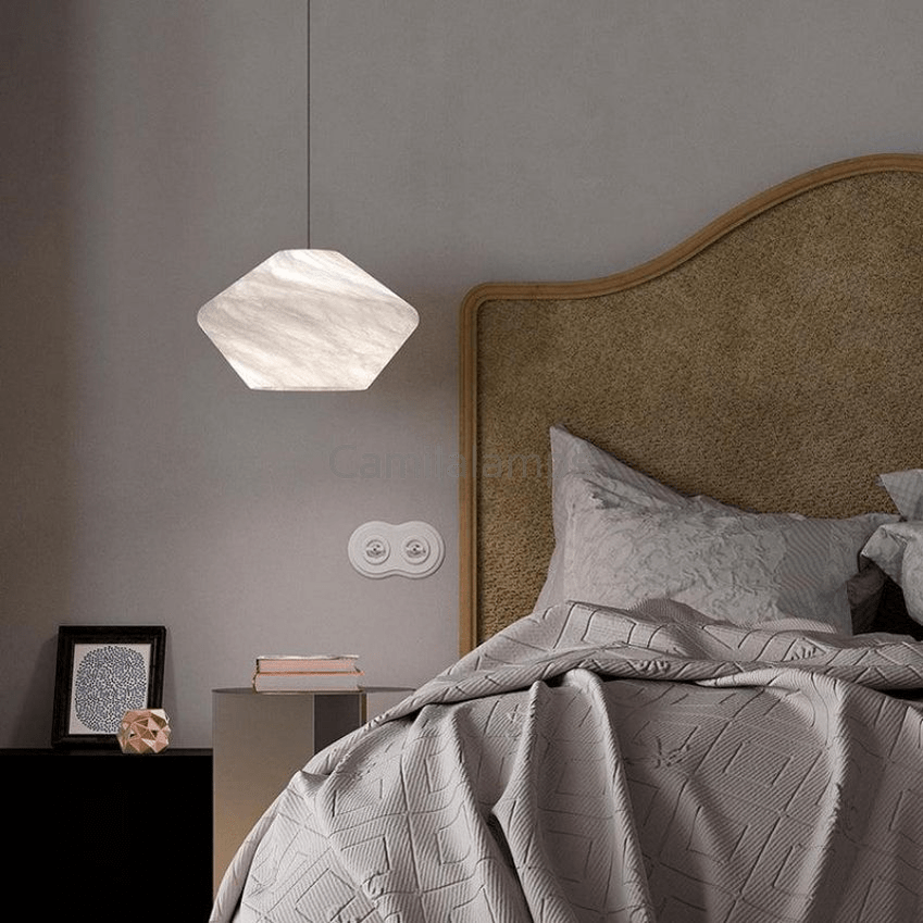 Caius Alabaster Bedside Pendant Light - Camilalamps - CAM - AB004