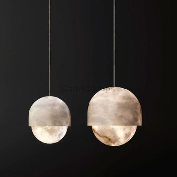 Caius Alabaster Island Mini Pendant Light - Camilalamps - CAM - AB1178 - 1