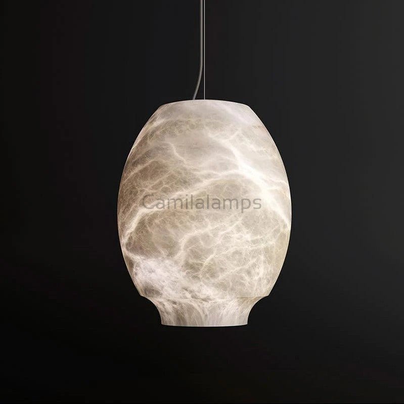 Caius Alabaster Lantern Pendant Light - Camilalamps - CAM - AB048