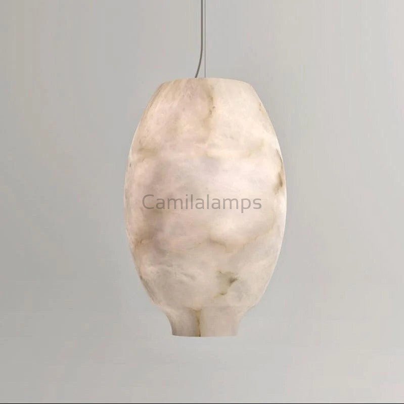 Caius Alabaster Lantern Pendant Light - Camilalamps - CAM - AB049