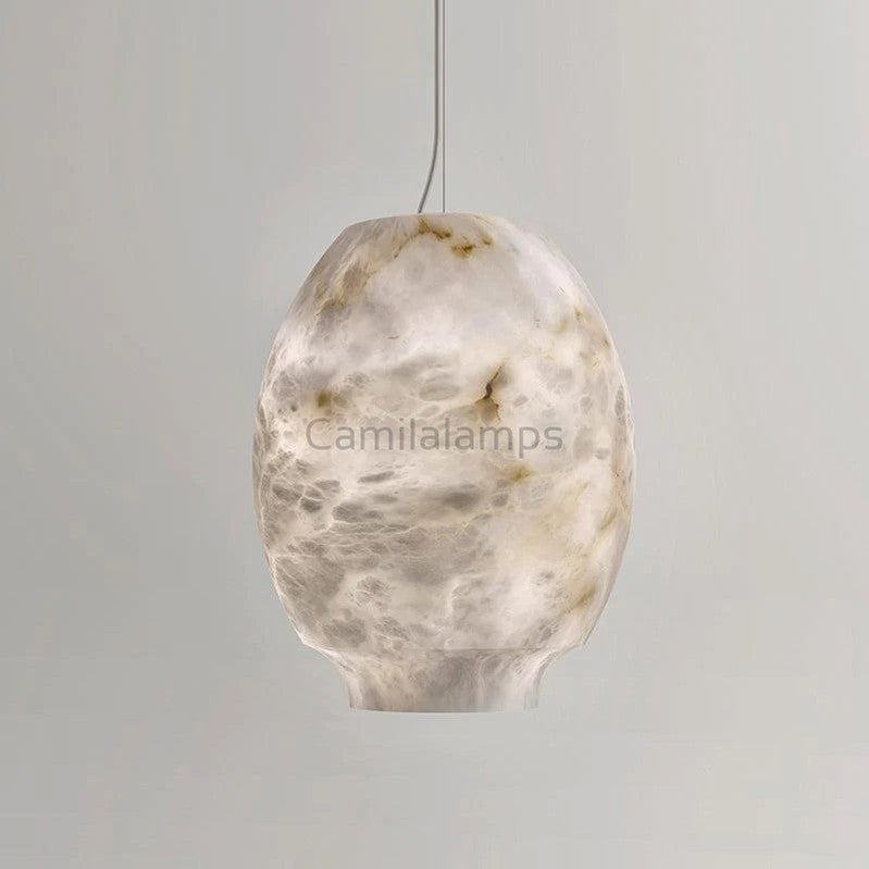 Caius Alabaster Lantern Pendant Light - Camilalamps - CAM - AB048