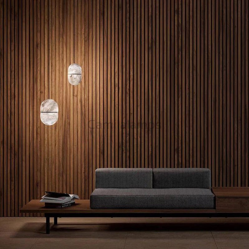 Caius Alabaster Symmetry Pendant Light - Camilalamps - CAM - AB003 - 1