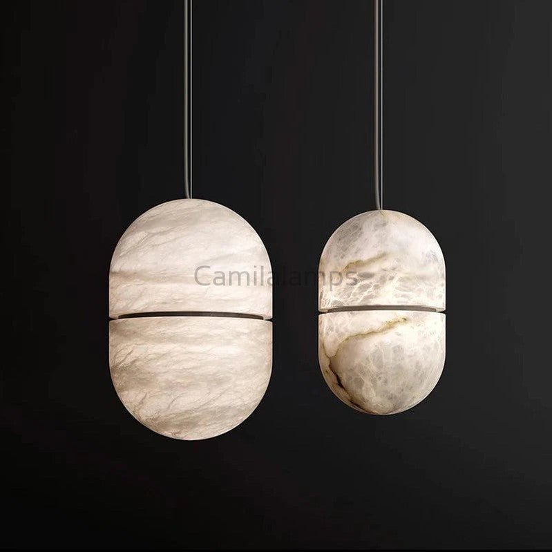 Caius Alabaster Symmetry Pendant Light - Camilalamps - CAM - AB003 - 2
