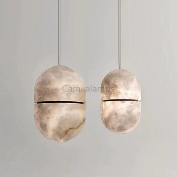 Caius Alabaster Symmetry Pendant Light - Camilalamps - CAM - AB003 - 1