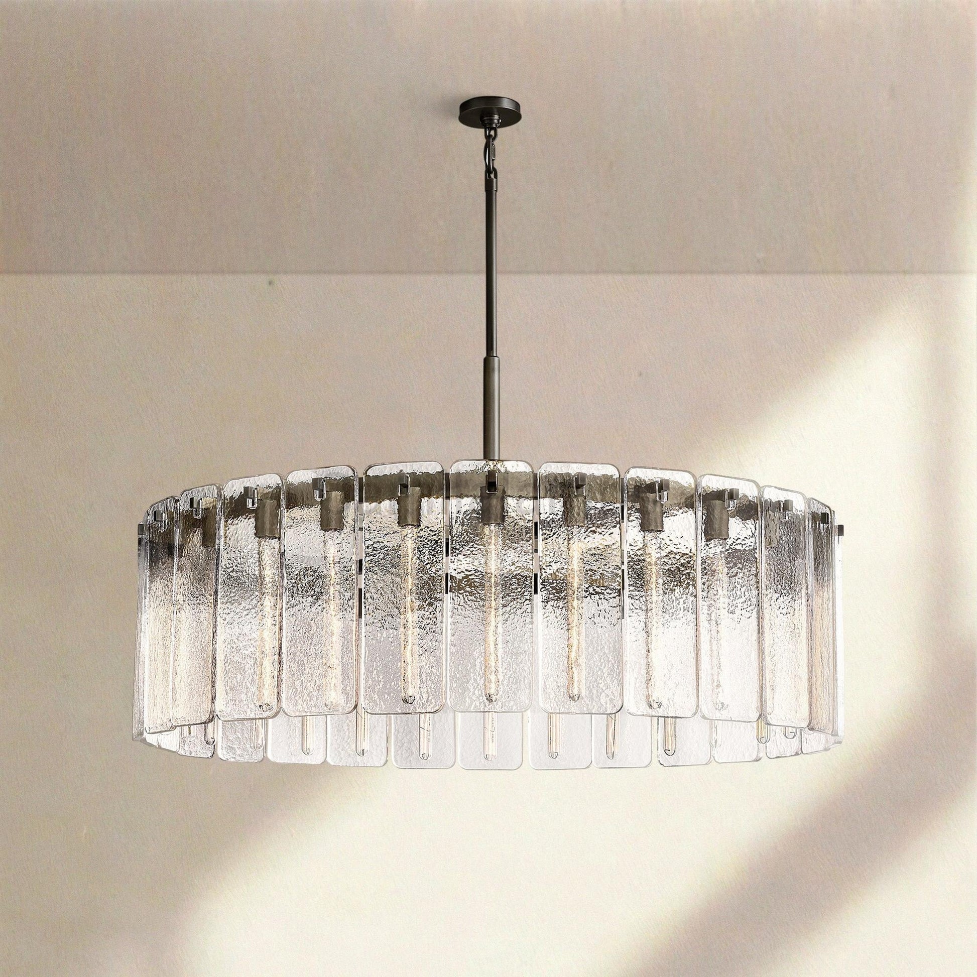 Calametta Glass Round Chandelier 36" 48" 60" - Camilalamps - CA-CALAM-GR-4