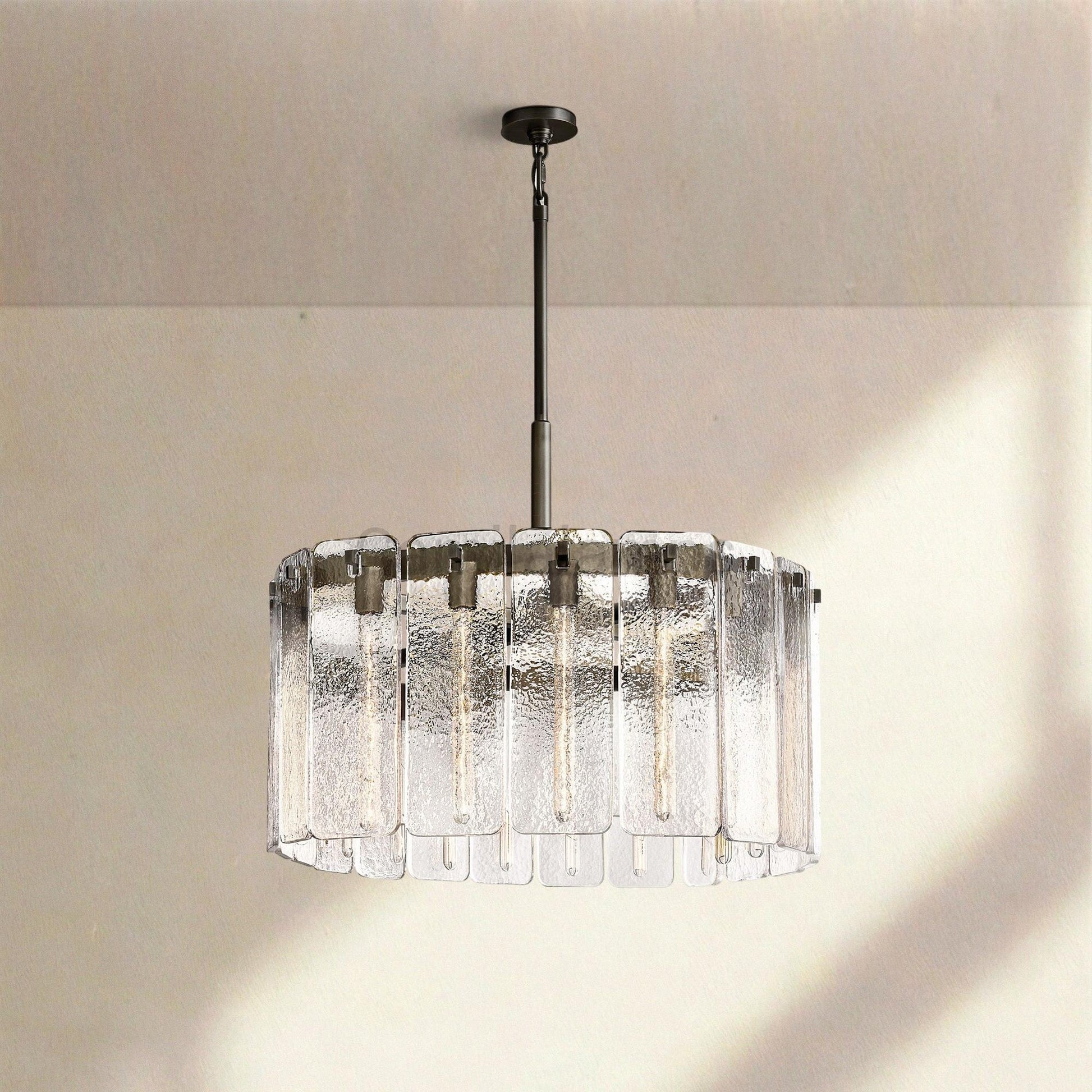Calametta Glass Round Chandelier 36" 48" 60" - Camilalamps - CA-CALAM-GR-2