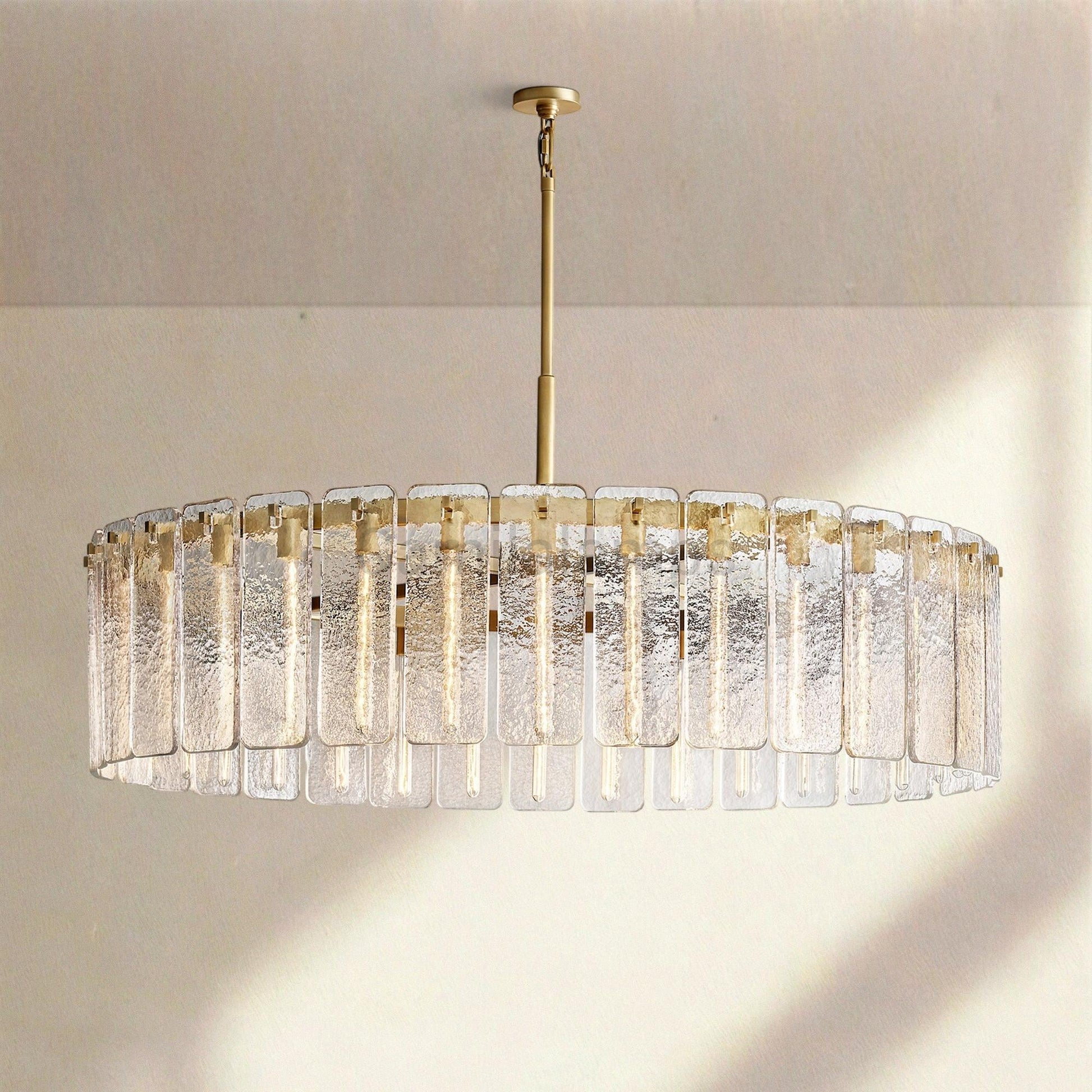 Calametta Glass Round Chandelier 36" 48" 60" - Camilalamps - CA-CALAM-GR-5
