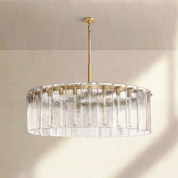 Calametta Glass Round Chandelier 36" 48" 60" - Camilalamps - CA-CALAM-GR-3