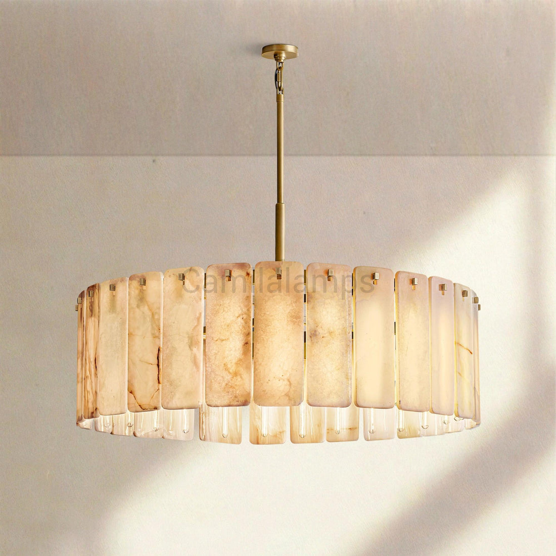 Calametta Onyx Round Chandelier 36" 48'' 60'' - Camilalamps - CA-CALA-Round-3