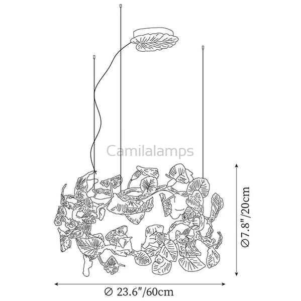 Calathea Modern Chandelier - Camilalamps - CA - BU2024 - C1833