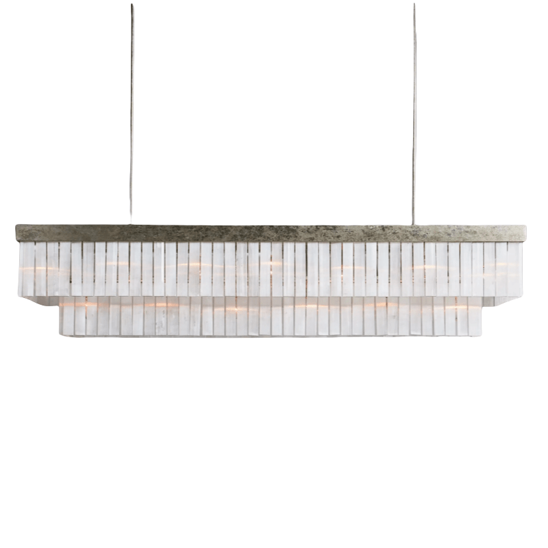Cameron Rectangular Chandelier 49"59" - Camilalamps - CA - 2036H441