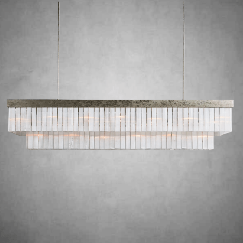 Cameron Rectangular Chandelier 49"59" - Camilalamps - Ca-12036H436