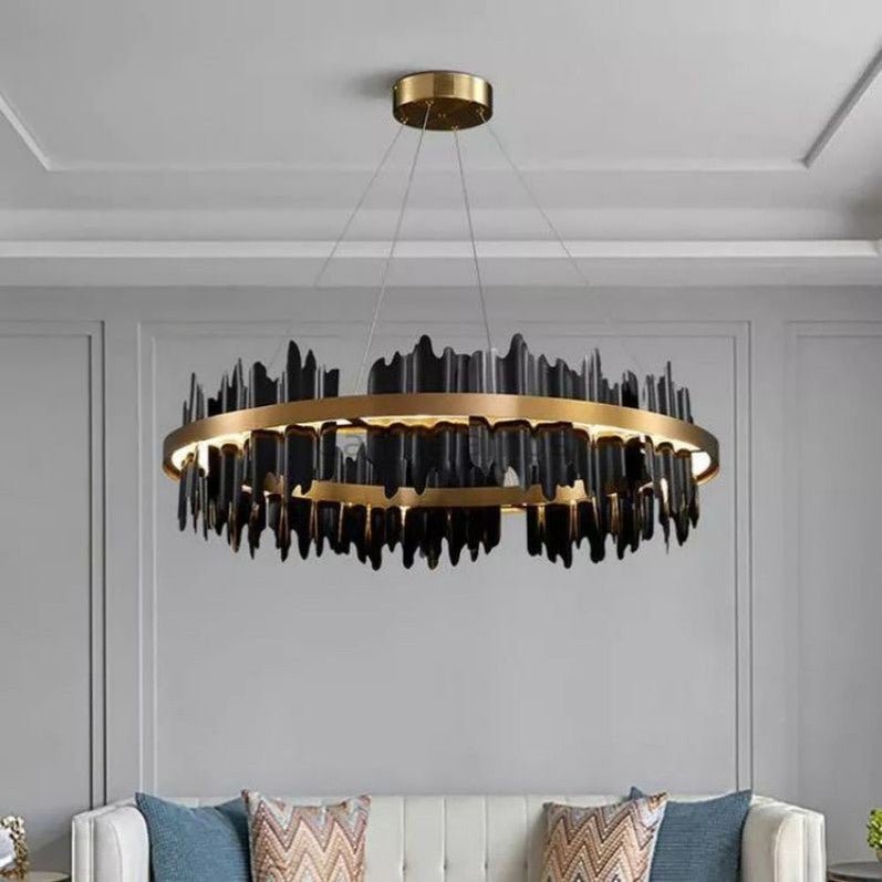 Modern Sculpture Round Chandelier - Camilalamps - CA-MLKJ-01