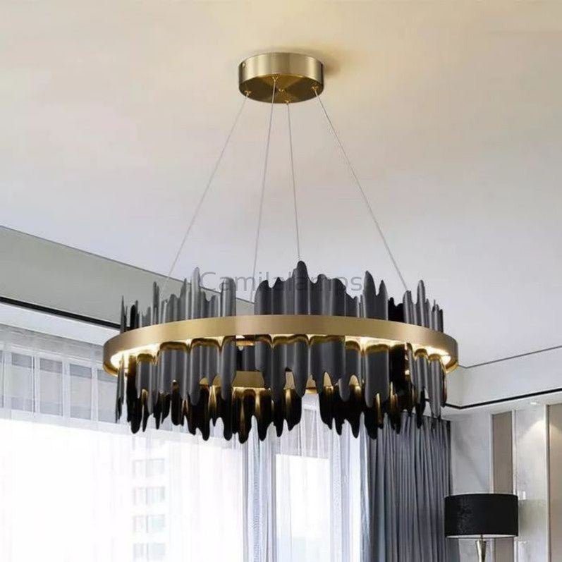 Modern Sculpture Round Chandelier - Camilalamps - CA-MLKJ-01