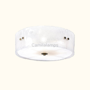 Camila Modern Antique Brass Textured Glass Ceiling Light - Camilalamps - CA - Moder - 2316 - 001