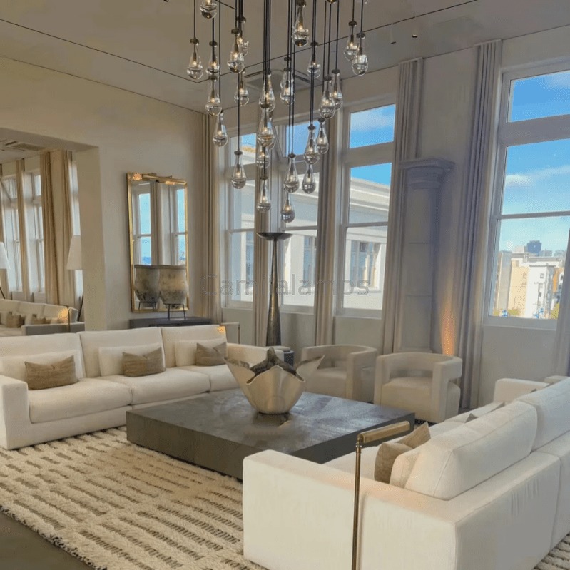 Camila Raindrop Round Chandelier - Camilalamps - CAM1238