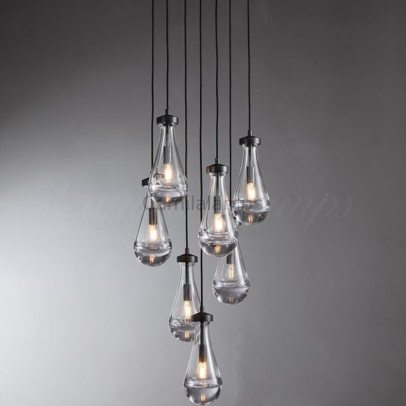 Camila Raindrop Round Chandelier - Camilalamps - CAM1238