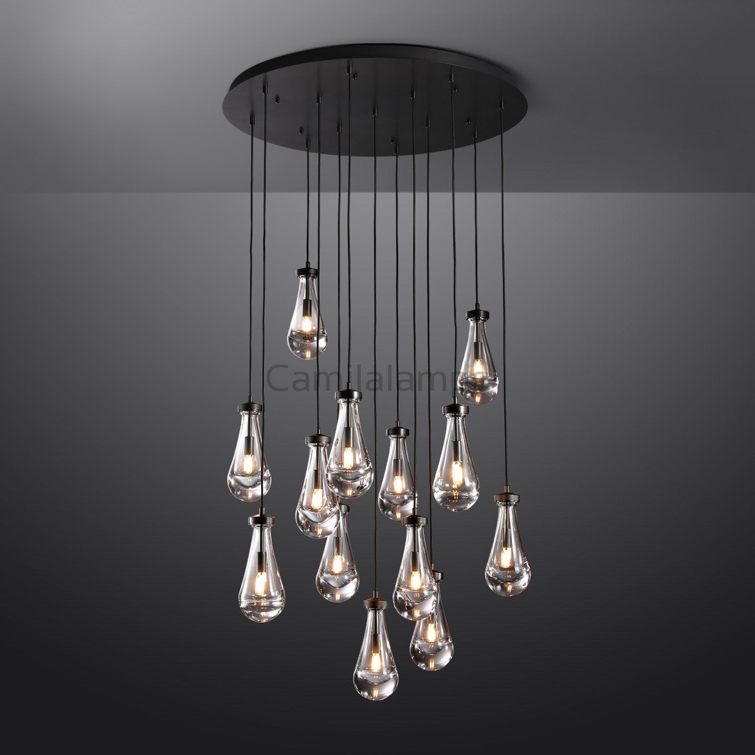Camila Raindrop Round Chandelier - Camilalamps - CAM1232