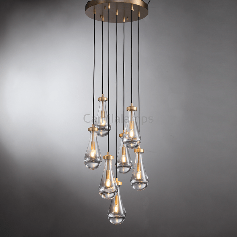 Camila Raindrop Round Chandelier - Camilalamps - CAM1229