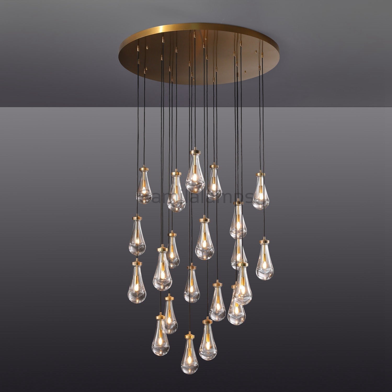 Camila Raindrop Round Chandelier - Camilalamps - CAM1235