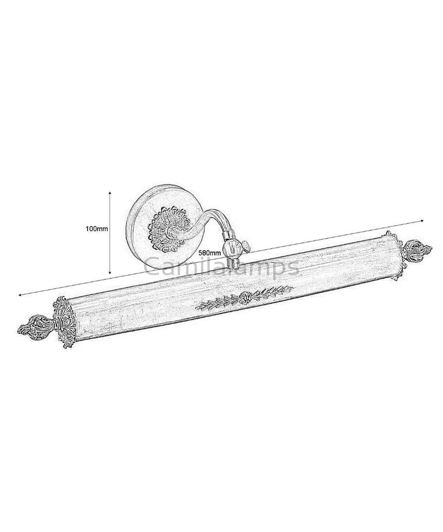 Camila Regent Picture Light PL100AFG - (Multiply Finishes) - Christopher Hyde - Camilalamps - CA - Regen - 1323 - 001