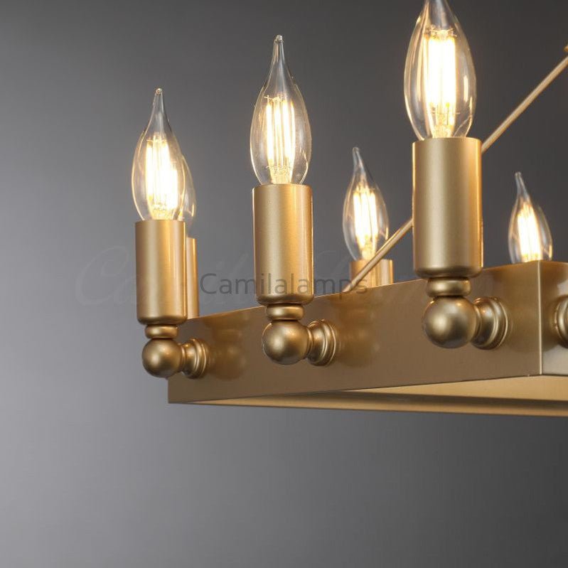 Camina Rectangular Chandelier 41", 52" - Camilalamps - CAM1177