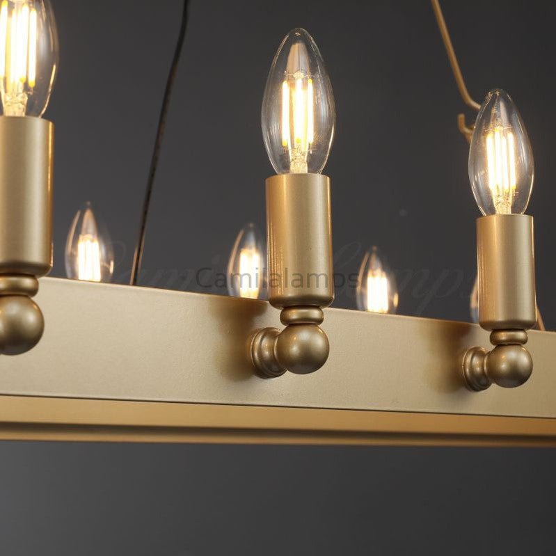 Camina Rectangular Chandelier 41", 52" - Camilalamps - CAM1177