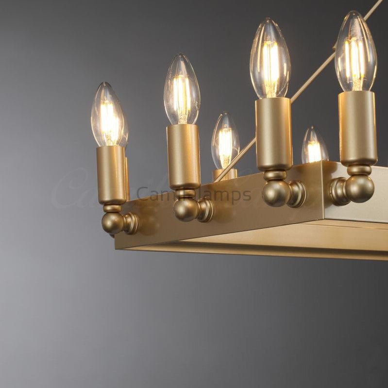 Camina Rectangular Chandelier 41", 52" - Camilalamps - CAM1177