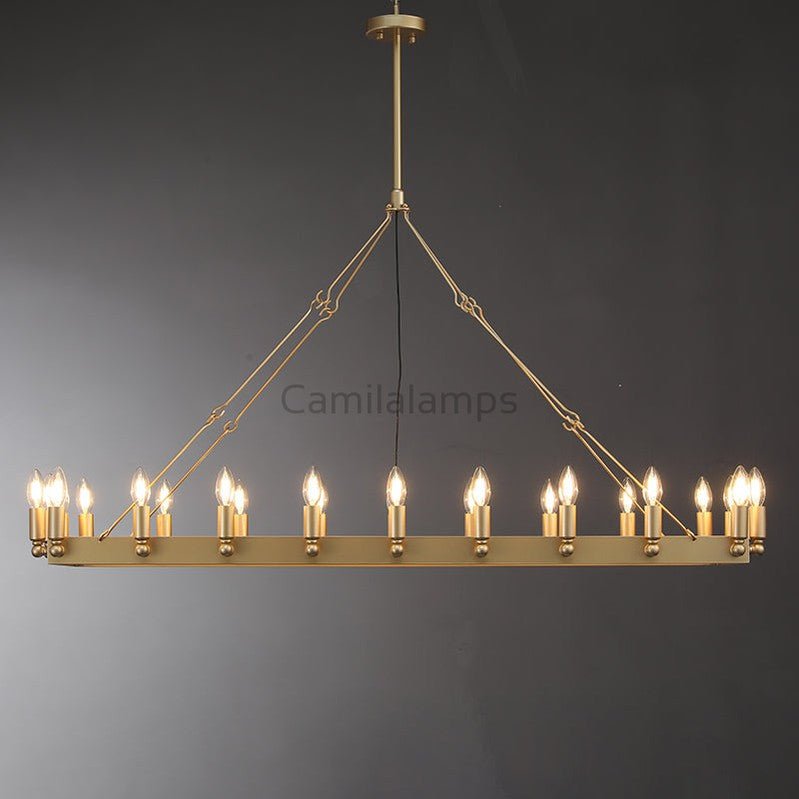 Camina Rectangular Chandelier 41", 52" - Camilalamps - CAM1177