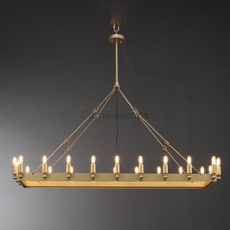 Camina Rectangular Chandelier 41", 52" - Camilalamps - CAM1177