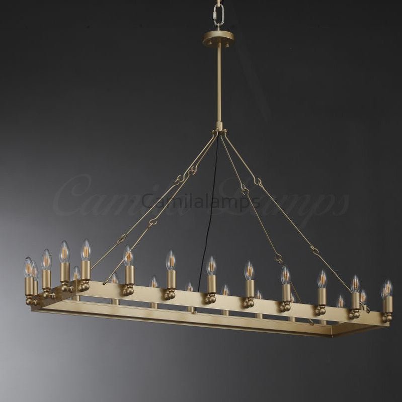 Camina Rectangular Chandelier 41", 52" - Camilalamps - CAM1177