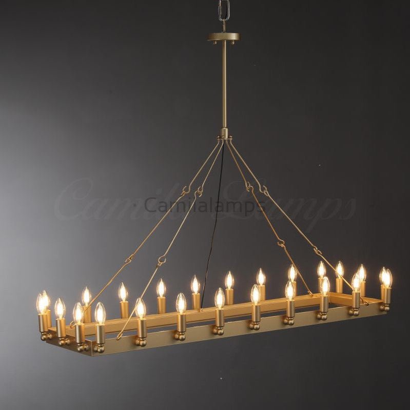 Camina Rectangular Chandelier 41", 52" - Camilalamps - CAM1177