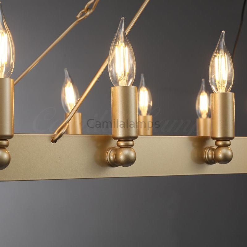 Camina Rectangular Chandelier 41", 52" - Camilalamps - CAM1177