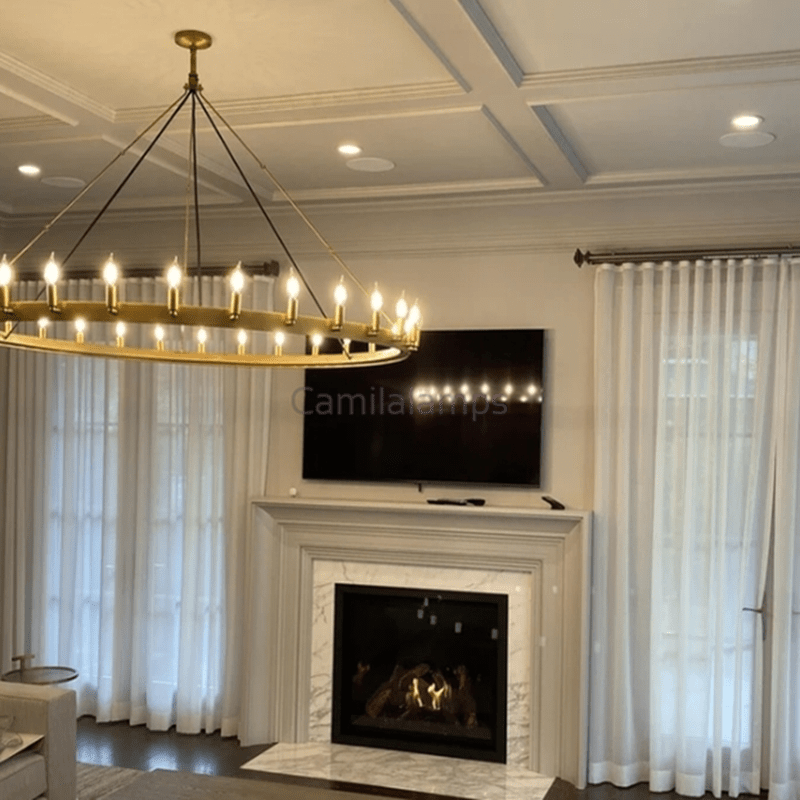 Camina Round Living Room Chandelier - Camilalamps - CAM1148