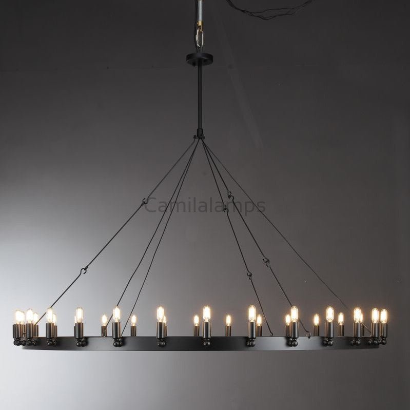 Camina Round Living Room Chandelier - Camilalamps - CAM1156
