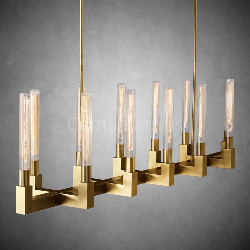 Cannel Linear Chandelier 55", 67" - Camilalamps - CAM1098