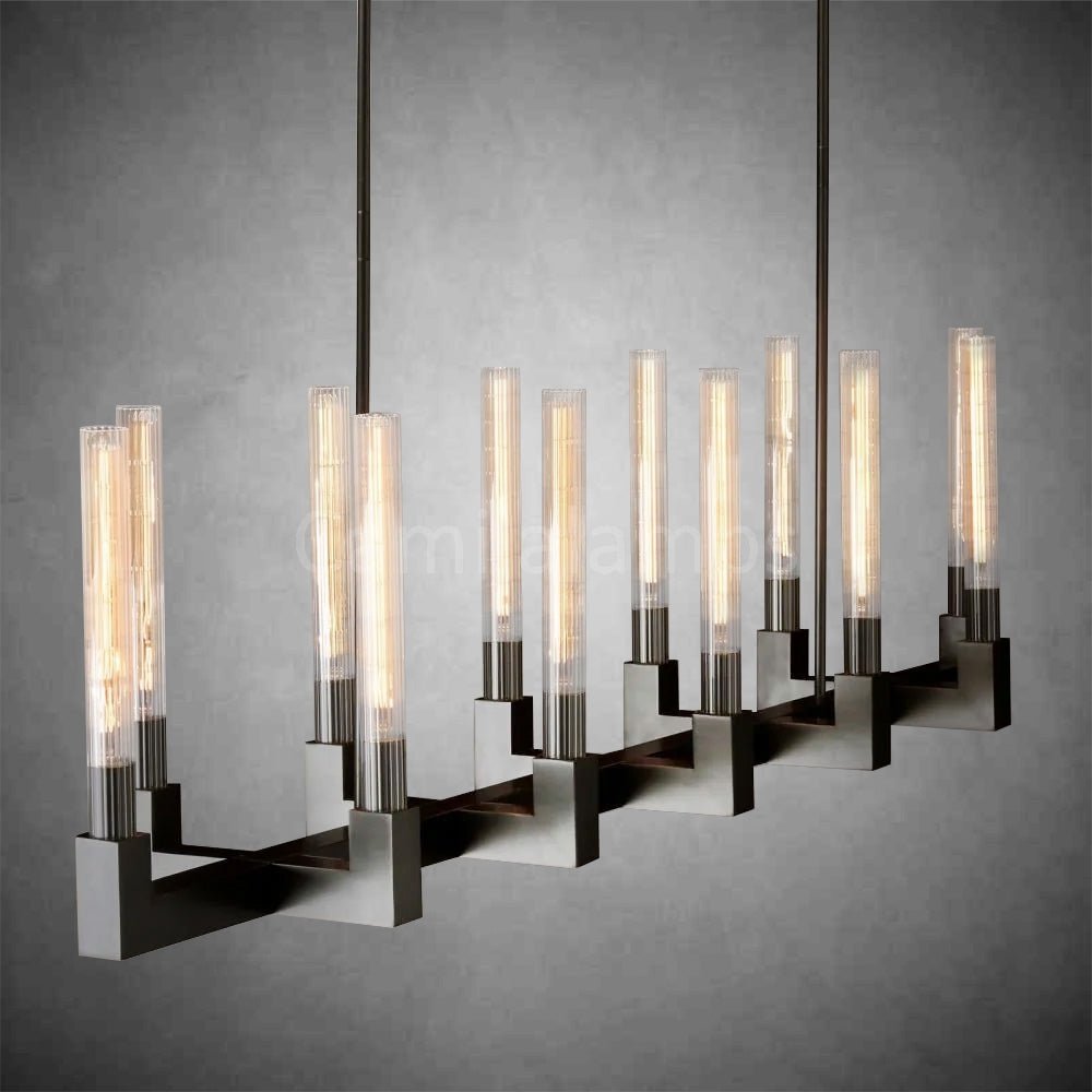 Cannel Linear Chandelier 55", 67" - Camilalamps - CAM1098