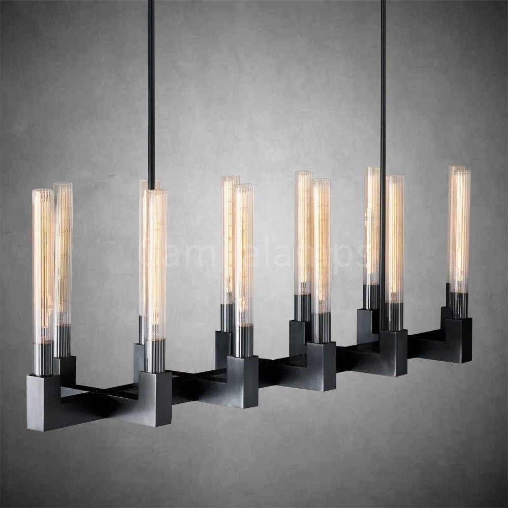 Cannel Linear Chandelier 55", 67" - Camilalamps - CAM1098