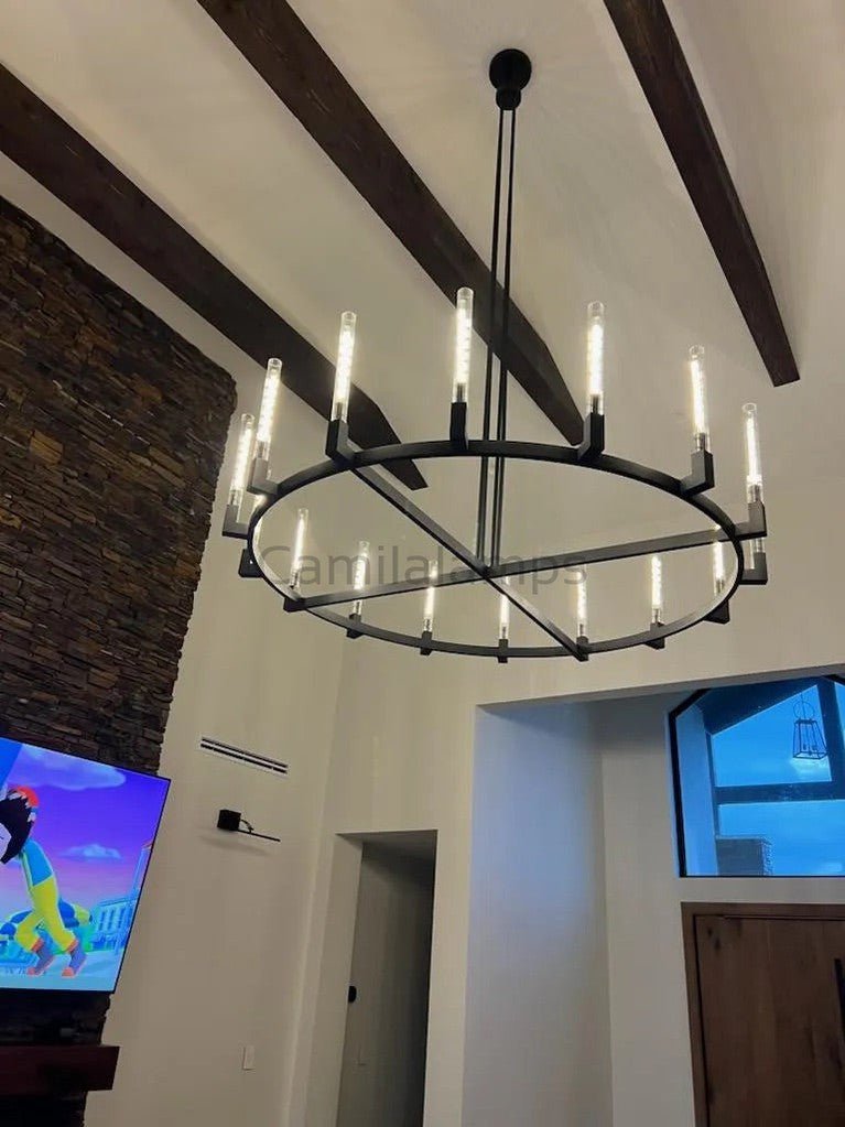 Cannel Round Chandelier 36"48"60"72" - Camilalamps - CAA - 1Z0186