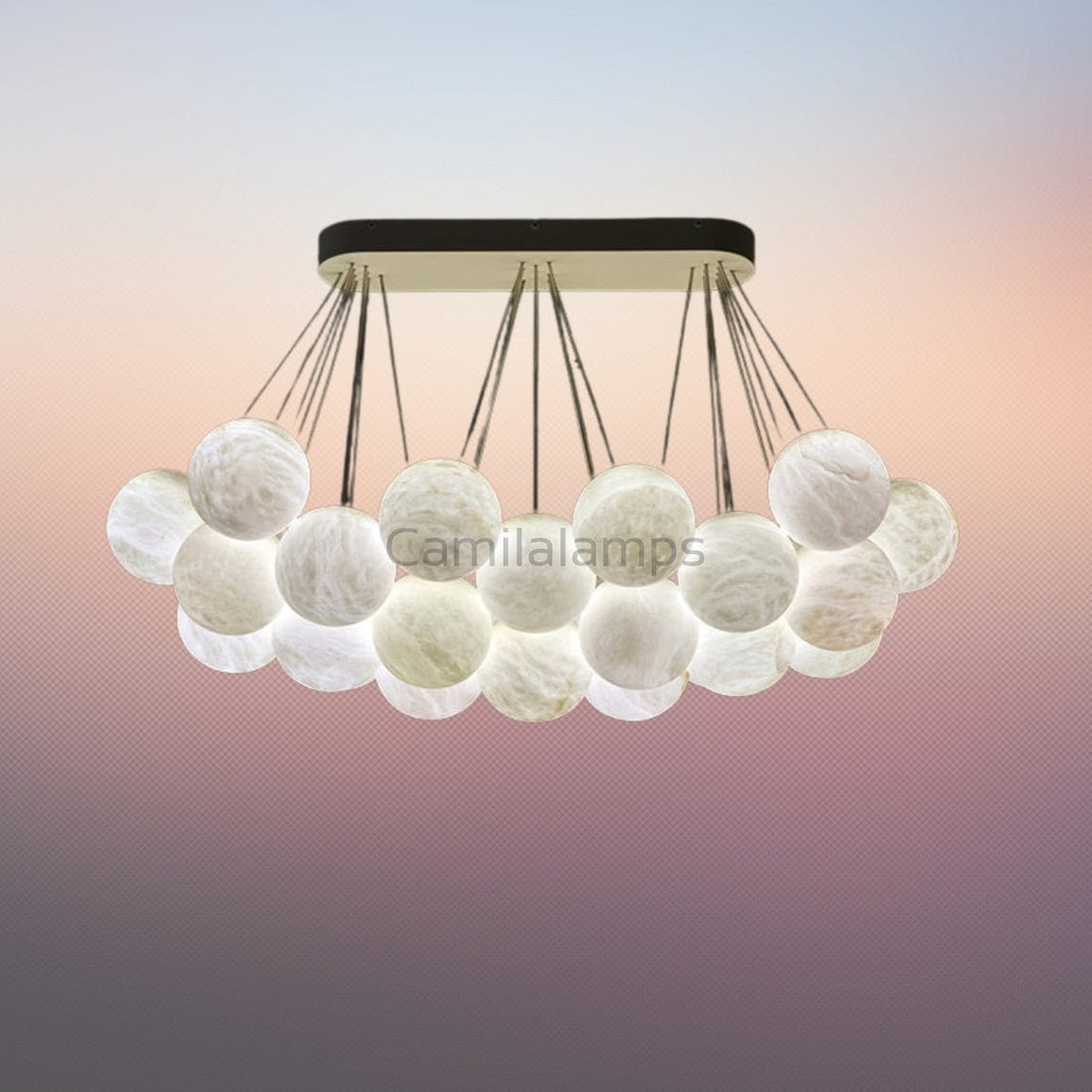 Cantus Alabaster Chandelier - Camilalamps - Cantu - 875 - 1