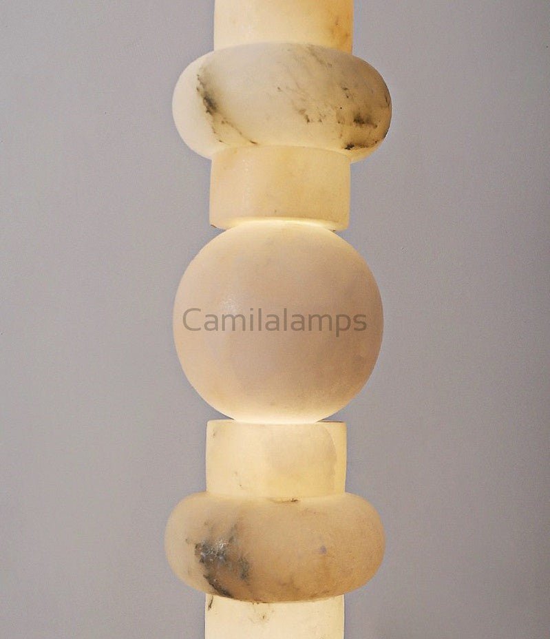 Carlee Alabaster Standing Lamp, Living Room And Bedroom Floor Lamp - Camilalamps - ILM2189