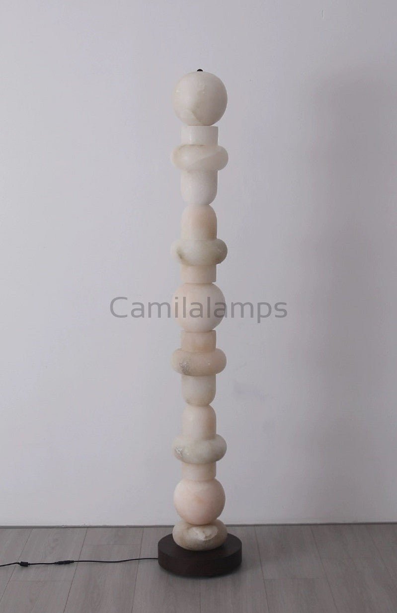 Carlee Alabaster Standing Lamp, Living Room And Bedroom Floor Lamp - Camilalamps - ILM2189