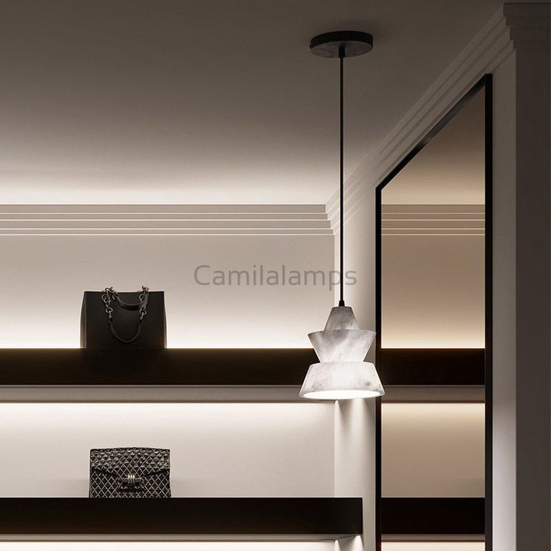 Carol Alabaster Dining Table Pendant Light - Camilalamps - CA - AL2024 - C2402