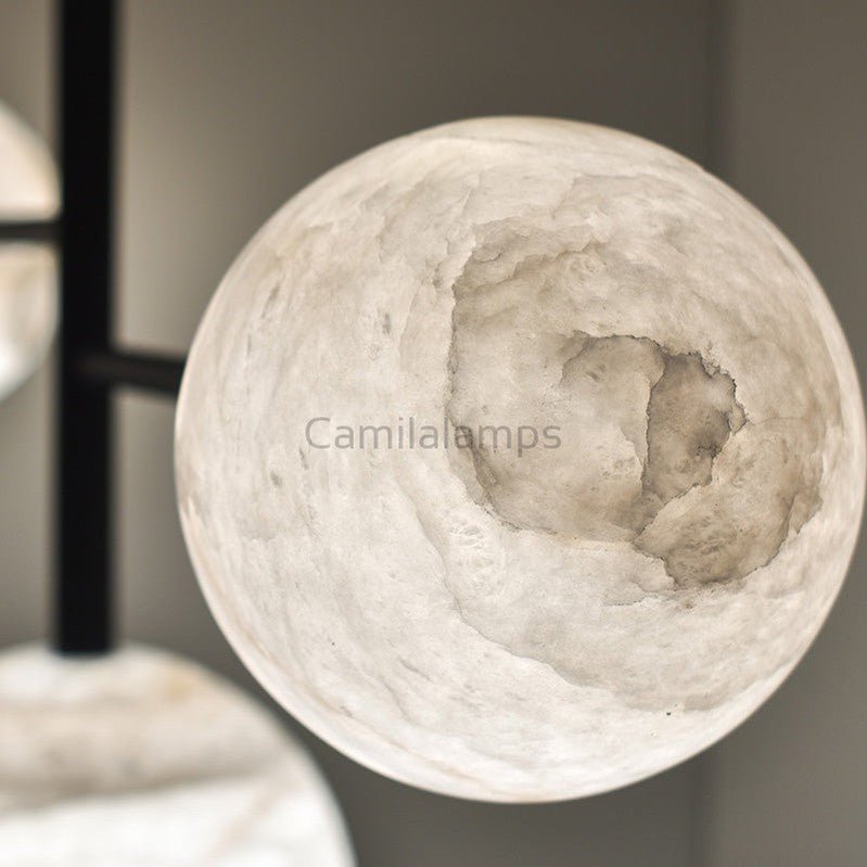Carol Sphere Delight - Modern Artistic Alabaster Chandelier Light - Camilalamps - Ca-1aL2024-1C2403