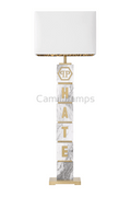 Carved Marble Floor lamp | Philipp Plein King - Camilalamps - PP0052UL