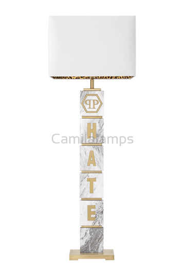 Carved Marble Floor lamp | Philipp Plein King - Camilalamps - PP0052UL
